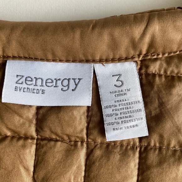 Chico's Tan Quilted Puffer Jacket - Picture 13 of 15